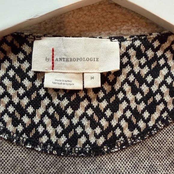 By Anthropologie Layered Jacquard Vest and Blouse size M - Picture 3 of 6